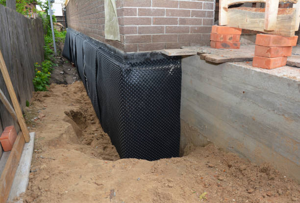 Happy homeowners after waterproofing job in Woodridge